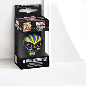 Funko Keychain: Marvel Luchadores Edition- El Animal Indestructible Wolverine